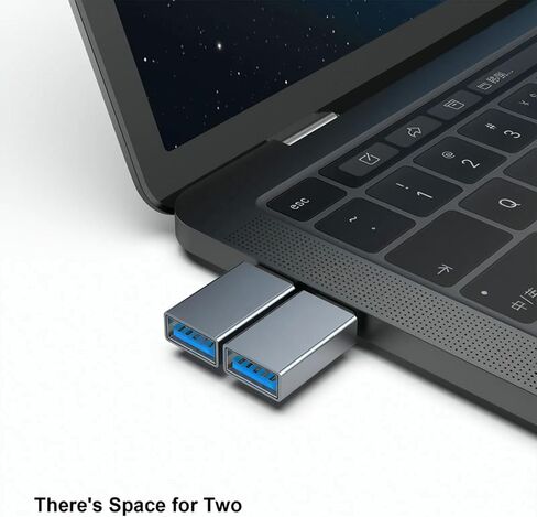 BENFEI USB C to USB 3.0 Adapter, 3 Pack USB C to A Male to Female Adapter Compatible with iPhone 15 Pro/Max, MacBook Pro/Air 2023, iPad Pro, iMac, S23, XPS 17, Surface Book 3 and More - Gray in Saudi Arabia