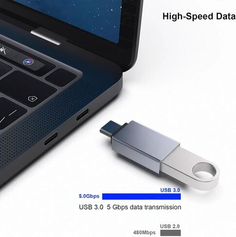 BENFEI USB C to USB 3.0 Adapter, 3 Pack USB C to A Male to Female Adapter Compatible with iPhone 15 Pro/Max, MacBook Pro/Air 2023, iPad Pro, iMac, S23, XPS 17, Surface Book 3 and More - Gray in Saudi Arabia