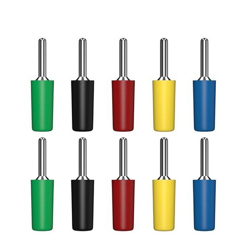 10PCS 2MM Banana Nickel Plated Electrical Terminal Connector Accessories 5 Colors Q.10001(5 Colors x2) in Saudi Arabia