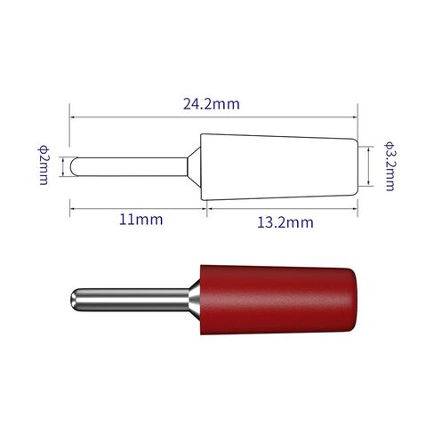10PCS 2MM Banana Nickel Plated Electrical Terminal Connector Accessories 5 Colors Q.10001(5 Colors x2) in Saudi Arabia