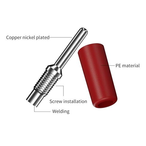 10PCS 2MM Banana Nickel Plated Electrical Terminal Connector Accessories 5 Colors Q.10001(5 Colors x2) in Saudi Arabia