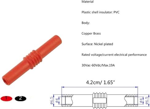 20Pcs 4mm Banana Coupler Female to Female Insulated Banana Socket Connector in Saudi Arabia