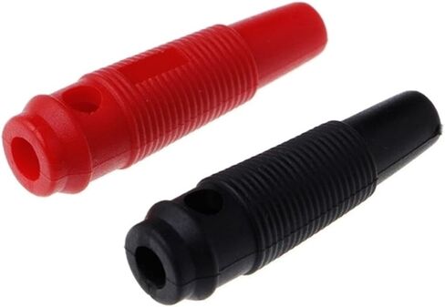 10 Pcs Red Black 4mm Solderless Side Stackable Banana Terminals Connectors in Saudi Arabia