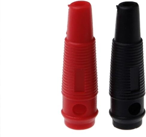 10 Pcs Red Black 4mm Solderless Side Stackable Banana Terminals Connectors in Saudi Arabia