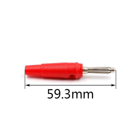 10pcs 4mm Banana High Current Insulated Shrouded Stackable Connector Screw Connection Banana Connectors in Saudi Arabia