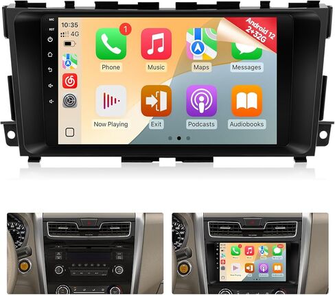 Naifay 8Core Android Car Stereo for Nissan Altima 2013 2014 2015 2016 2017 2018 ترقية الراديو 9 بوصة IPS لمس لراديو ألتيما مع Carplay اللاسلكي Android Auto/Bluetooth/Wi-Fi/FM/GPS/SWC/Canbus in Kuwait