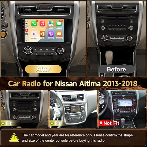 Naifay 8Core Android Car Stereo for Nissan Altima 2013 2014 2015 2016 2017 2018 ترقية الراديو 9 بوصة IPS لمس لراديو ألتيما مع Carplay اللاسلكي Android Auto/Bluetooth/Wi-Fi/FM/GPS/SWC/Canbus in Kuwait