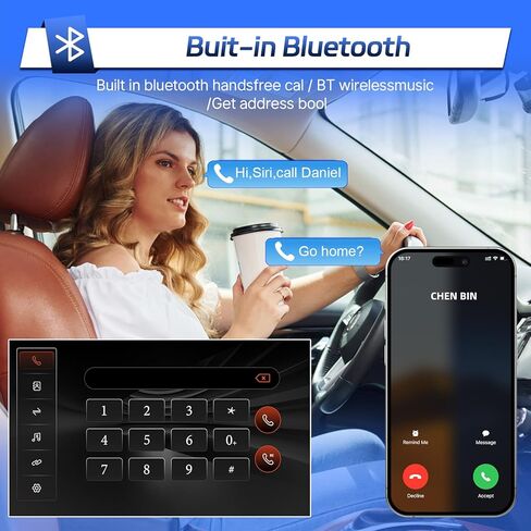Leadfan Car Radio Stereo for Subaru Forester 2008 2009 2010 2011 2012 Impreza WRX, 9 inch Touch Screen Radio with Wireless Carplay Android Auto, Car Audio Receiver GPS Navi BT FM SWC Backup Camera in Kuwait