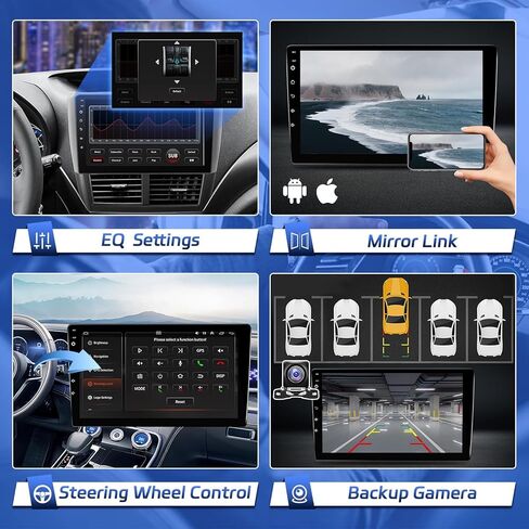 Leadfan Car Radio Stereo for Subaru Forester 2008 2009 2010 2011 2012 Impreza WRX, 9 inch Touch Screen Radio with Wireless Carplay Android Auto, Car Audio Receiver GPS Navi BT FM SWC Backup Camera in Kuwait