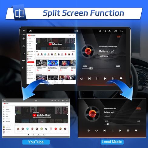 Leadfan Car Radio Stereo for Subaru Forester 2008 2009 2010 2011 2012 Impreza WRX, 9 inch Touch Screen Radio with Wireless Carplay Android Auto, Car Audio Receiver GPS Navi BT FM SWC Backup Camera in Kuwait