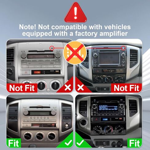 راديو سيارة Android 14 لـ 2 + 32G Toyota Tacoma 2005-2013 9 بوصات ستيريو سيارة تعمل باللمس مع Carplay Android Auto Backup Camera Mirror Link GPS Navigation WiFi Bluetooth FM عناصر التحكم في عجلة القيادة in Kuwait