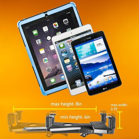 iBOLT TabDock ExtendiBOLT Pro، حامل كمبيوتر لوحي عالمي مع كوب شفط ثلاثي، ذراع دوار 360 درجة للأجهزة مقاس 7-11 بوصة، متوافق مع الزجاج الأمامي ولوحة القيادة in Kuwait