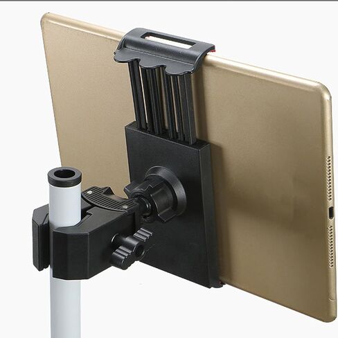 Adjustable Phone Tablets Clamp Mount with Secure Grips for 4.5-11inch Devices On Bikes Gym Equipment in Saudi Arabia