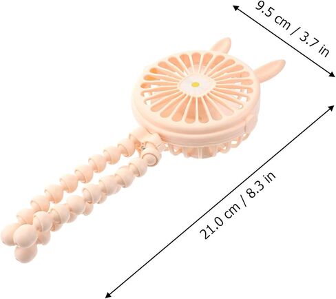 مروحة الأخطبوط USB الصغيرة، مروحة تبريد صغيرة محمولة للمنزل والمكتب والمدرسة، تصميم دائري أصفر للاستخدام الداخلي in Saudi Arabia