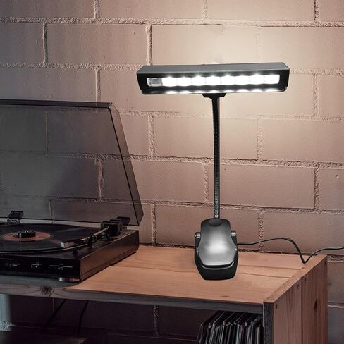 Ciieeo USB Rechargeable Music Stand Clip Light, Multi-Function LED Eye Protection Reading Lamp for Piano and Guitar Sheet Music, Foldable Small Bedside Reading Light in Kuwait