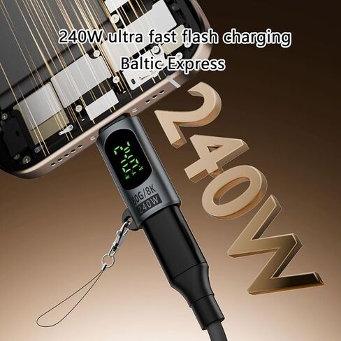 Portable USB C Adapter Type C Male to Female Connectors for Highly Power Devices with 240W Charging Supports Adapter Adapter in Saudi Arabia