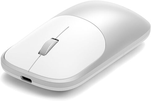 ماوس Satechi Slim EX اللاسلكي، اتصال بلوتوث متعدد الأجهزة واتصال 2.4 جيجا هرتز لنظام التشغيل macOS وWindows وiPadOS وAndroid، نقرات صامتة، هيكل من الألومنيوم المؤكسد، بطارية قابلة لإعادة الشحن USB-C، أسود فضائي in Saudi Arabia