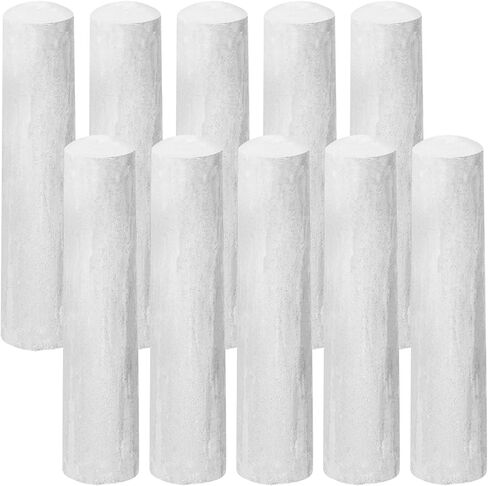 10 Pcs Sidewalk Chalks for Kids Non Toxic Jumbo Chalk for Party Gift Outdoor Art Classroom Play Painting (Black and White) in Saudi Arabia