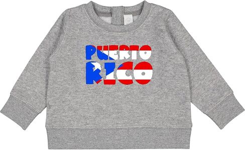 inktastic Puerto Rico Flag in Text Baby Sweatshirt in Saudi Arabia