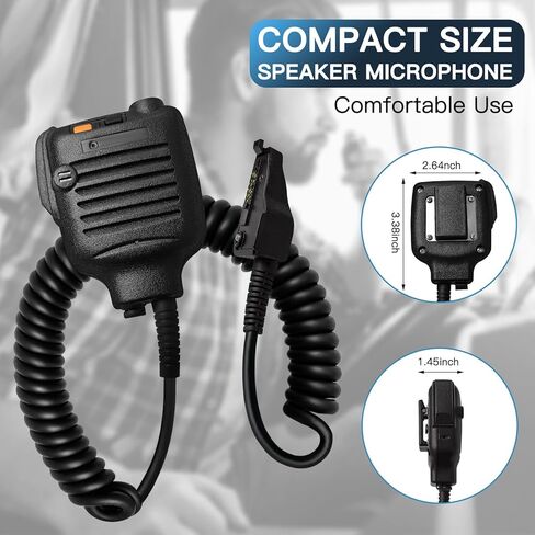 10 عبوات من ميكروفون KMC-25 شديد التحمل محمول باليد KMC-41 مع مقبس 3.5 مم لـ Kenwood NX-200 NX-210 NX-410 NX-411 NX-300 NX-3200 NX-3300 NX-5300 NX-5400 TK-3100 TK-3180 in Kuwait