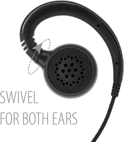 Arrowmax AEH3000-M17 Swivel Style Braided Cable Earpiece Style PTT Compatible with Motorola MOTOTRBO R7 MXP600 ION APX N70 N50 N30 in Saudi Arabia