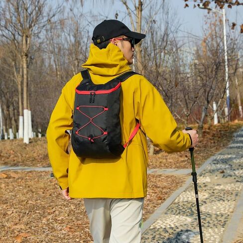 Lightweight Hiking Backpack Waterproof Packable Travel Daypack for Casual Outdoor Sports with Storage Bag, 10L, Black in Saudi Arabia