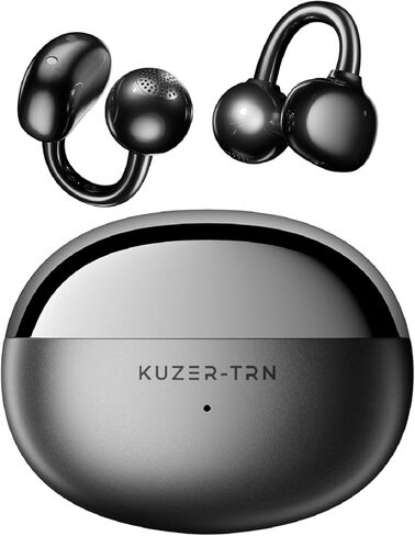 سماعات أذن KUZER KT01 Pro بمشبك، سماعات بلوتوث لاسلكية مفتوحة مع ميكروفون، ليست في الأذن، لن تسقط، مقاومة للماء IPX5، وقت تشغيل 48 ساعة، خفيفة للغاية للجري والعمل واليومي (أسود) in Saudi Arabia