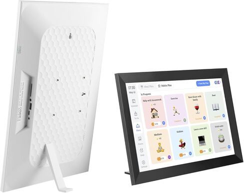 إطار صور رقمي Gugxiom مقاس 15.6 بوصة واي فاي، إطار صورة سحابي ذكي بشاشة لمس 1080 بكسل FHD IPS مع مساحة تخزين 32 جيجابايت، تدوير تلقائي، مشاركة فورية لصور الفيديو عبر التطبيق (قابس الولايات المتحدة) in Kuwait