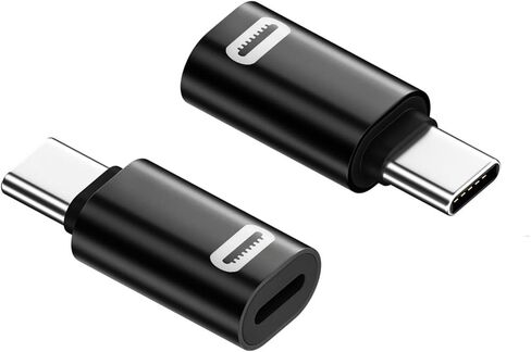 2pcs Portable 8Pin Female to USB C Male Adapter Connectors with Heat Control and Features for Travel Use Fast Charging Converters in Saudi Arabia