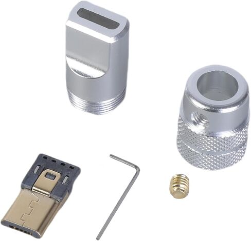 USB 5Pin Male Solder Connector Aluminum Alloy Shell Adapter for 4.0mm 6.0mm Cable Customization USB Adapter in Saudi Arabia