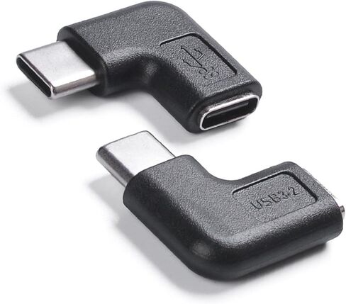 USB C 90 Degree Adapter 10Gbps Data Transfer 5A Fast Charging Reversible Design for Electronics Devices Thin Reversible Design in Saudi Arabia