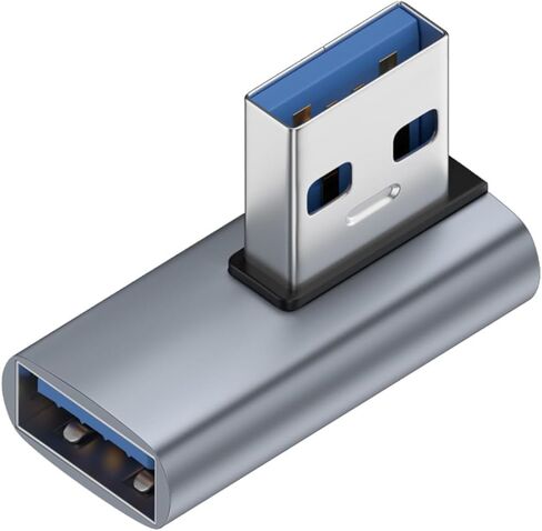 90 Degree Angled USB C Male to Female Adapter Alloy Connectors for Laptop Smartphone Data Transfer Charging USB C Adapter in Saudi Arabia