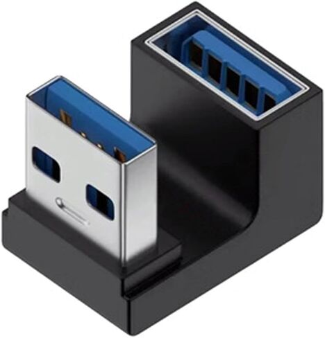 90 Degree Angled USB C Male to Female Adapter Alloy Connectors for Laptop Smartphone Data Transfer Charging USB C Adapter in Saudi Arabia