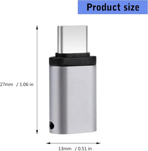 8Pin Female to Type C Male Converters for Efficient Data Transfer and Quick Charging for Travel and Aluminum Alloy Adapter in Saudi Arabia