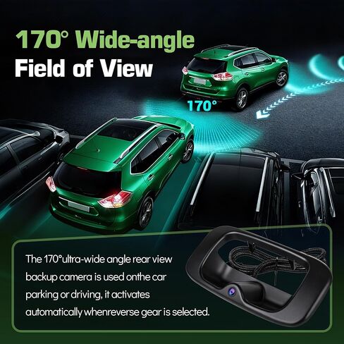 Backup Camera Rear View Parking Assist Camera 170° HD Night Vision for Chevy Silverado GMC Sierra 1500 2500 3500 HD Classic 1999-2006 Replace 15997911, 15228539, 15228541, 15228540, GM1915105 in Kuwait