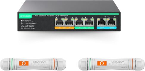 محول UltraReach PoE ذو 4 منافذ وموسع UltraReach PoE in Kuwait
