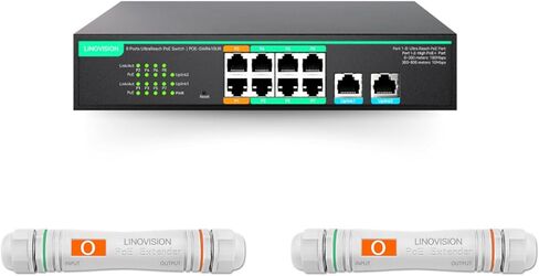 محول UltraReach PoE ذو 8 منافذ وموسع UltraReach PoE in Kuwait