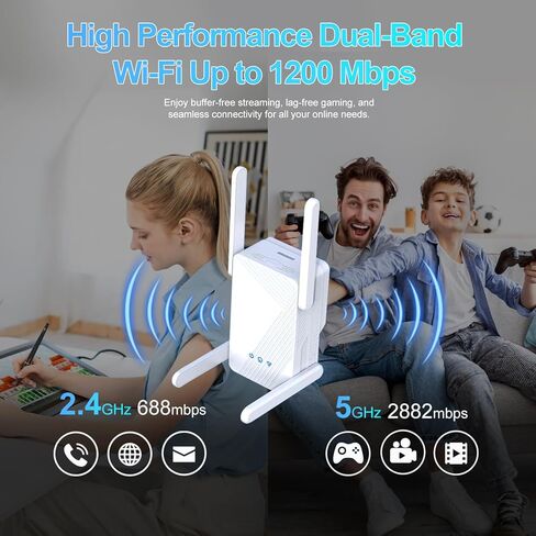 موسع النطاق BE3600 Wi-Fi 7 RE223BE مع منفذ إيثرنت | مكرر لاسلكي ثنائي النطاق بسرعة 3.6 جيجابت في الثانية | تقوية إشارة الإنترنت للمنزل | ما يصل إلى 2400 قدم مربع، 64 جهازًا | إم إل أو، إيزي ميش | لا يوجد نطاق 6 جيجا هرتز in Saudi Arabia