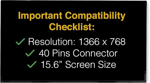شاشة بديلة لشاشة HP 620 40 Pins HD 1366x768 لامعة LED LCD مع أدوات in Kuwait
