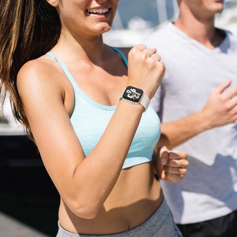Silicone Braided Solo Loop Compatible with Apple Watch Band 38mm 40mm 41mm 42mm 44mm 45mm 46mm 49mm, Stretchy Elastic Sport Strap Compatible for iWatch Series 10/9/8/7/6/5/4/3/2/1/SE/Ultra/Ultra 2 in Saudi Arabia