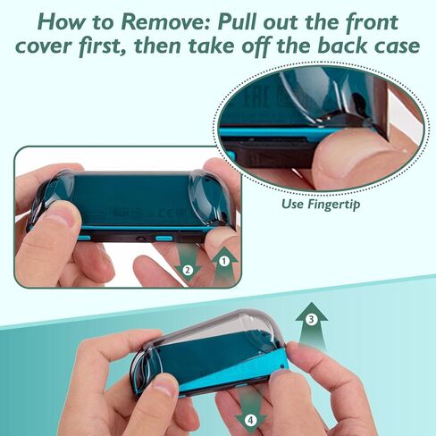 حافظة COMCOOL قابلة للإرساء لجهاز Nintendo Switch OLED - [حماية من السقوط من الدرجة العسكرية بطول 9 أقدام] [مع واقي شاشة من الزجاج المقسى] غلاف حماية لطيف Kawaii لجهاز Nintendo Switch OLED - أحمر وأخضر in Kuwait