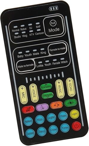 Focket Portable Voice Changer, 10 Electronic Sounds 8 Live Sounds Real Time Modulator with Noise Reduction Memory Function for PC in Kuwait