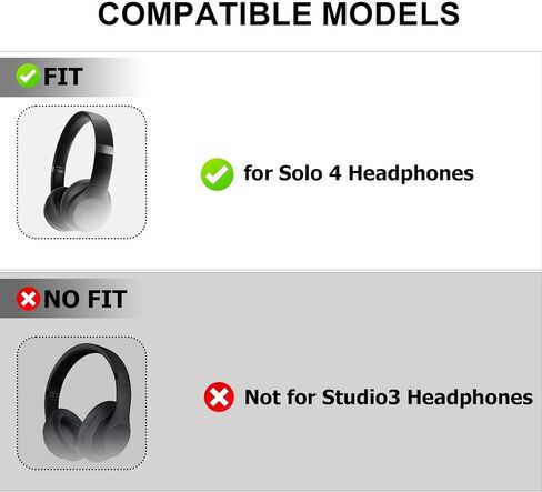 Solo4 Headband Replacement Parts Compatible with Beats Solo 4 Headphones, Solo4 Replacement Headband Accessories Parts Repair Kit (Matte Black) in Kuwait
