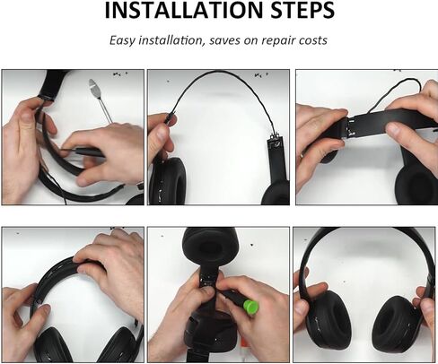 Solo4 Headband Replacement Parts Compatible with Beats Solo 4 Headphones, Solo4 Replacement Headband Accessories Parts Repair Kit (Matte Black) in Kuwait