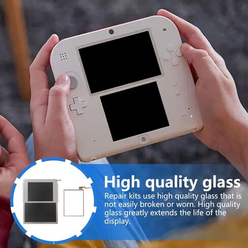 شاشة عرض LCD مطورة من Xspeedonline علوية + سفلية + استبدال محول رقمي يعمل باللمس متوافق مع Nintendo 2DS in Saudi Arabia