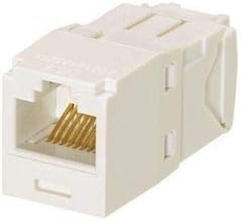مقبس Panduit Mini-Com TX6 Plus Giga-Channel Cat6، أبيض فاتح، حزمة من 24 CJ688TGIW-24 in Saudi Arabia