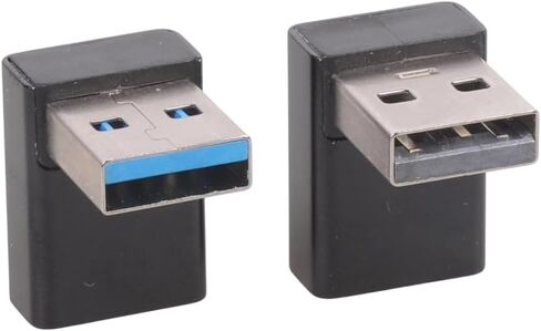 Set of 2pcs Male to Female Charging Adapter Aluminum USB3.0 to Type C Connectors in Saudi Arabia