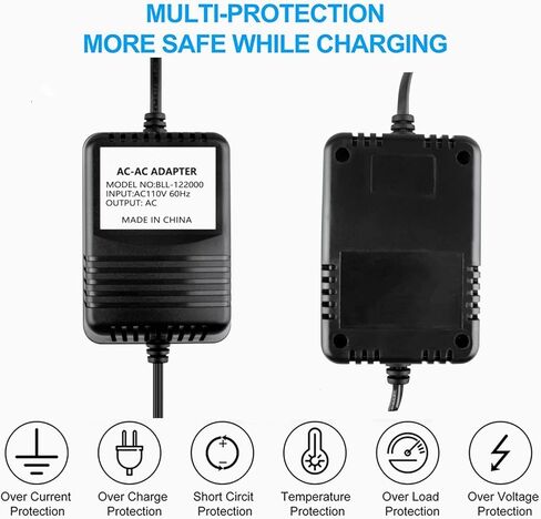 Guy-Tech Input 110V 60Hz Output AC6V AC Adapter for Vtech CS6229-2 CS6229-3 CS6229-4 CS6229-5 CS6219-4 CS6219-3 CS6219-2 DECT 6.0 Phone Handset Charging Cradle 6VAC Power Supply Cord in Saudi Arabia