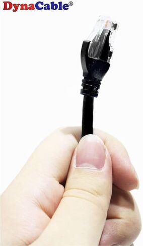كابل LAN نحاسي Cat6 عالي التحمل مع موصلات RJ45 Snagless | 1 عبوة 25 قدم | 24AWG 550 ميجا هرتز | مدرج في قائمة UL | أقصى سرعة 10 جيجابايت لشبكات الكمبيوتر السريعة | أسود in Kuwait