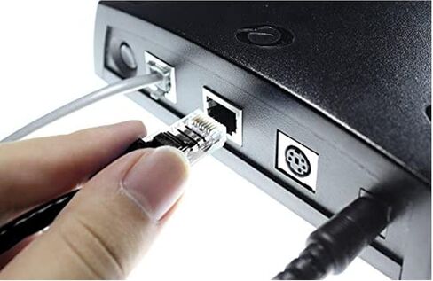 كابل LAN نحاسي Cat6 عالي التحمل مع موصلات RJ45 Snagless | 1 عبوة 25 قدم | 24AWG 550 ميجا هرتز | مدرج في قائمة UL | أقصى سرعة 10 جيجابايت لشبكات الكمبيوتر السريعة | أسود in Kuwait